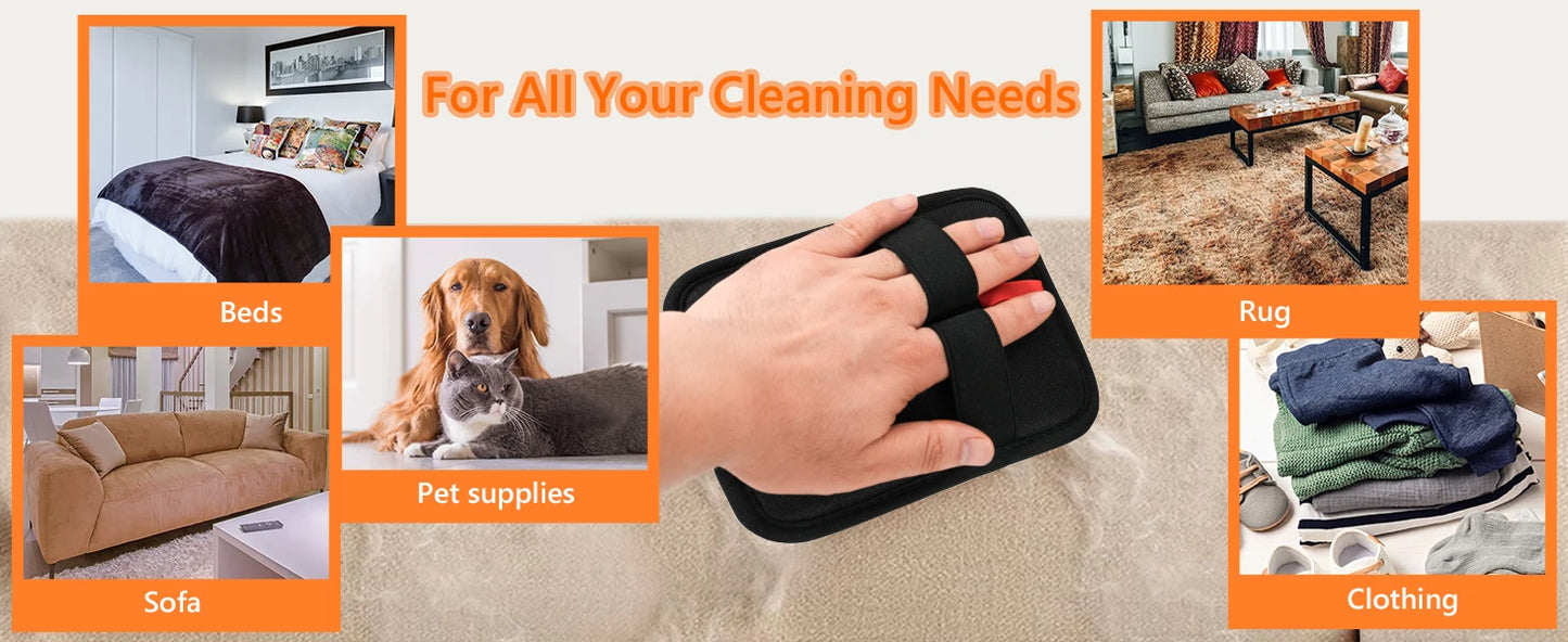 FurJoy™ Electrostatic Pet Hair Removal Gloves – Double-Sided Magic Grooming & Cleaning Tool for Cats & Dogs 🐾