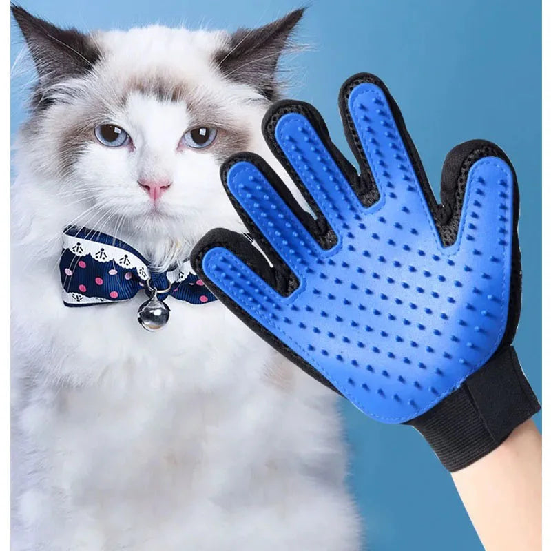 FurJoy™ 🐶🐱 Pet Grooming Glove – Remove Loose Hair & Massage Your Pet Effortlessly