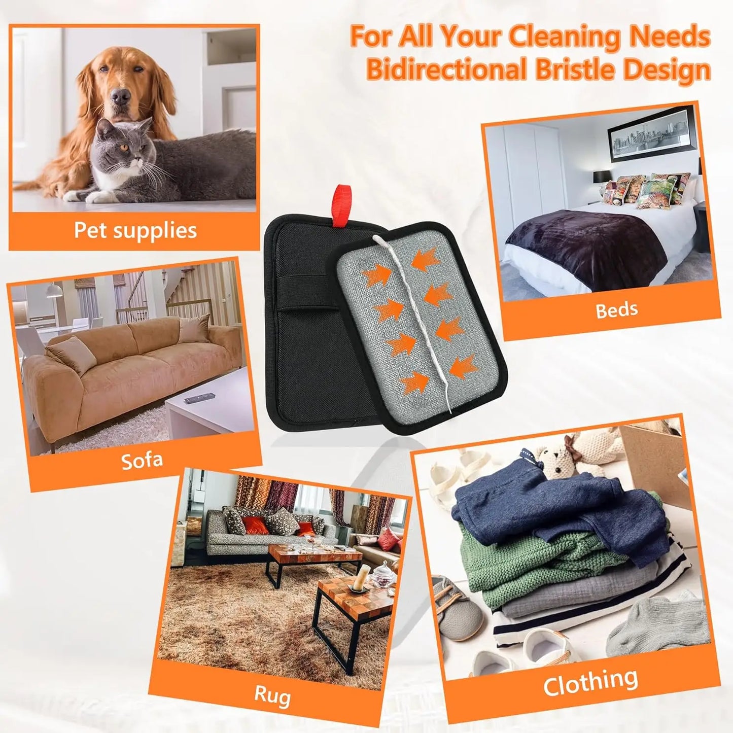 FurJoy™ Electrostatic Pet Hair Removal Gloves – Double-Sided Magic Grooming & Cleaning Tool for Cats & Dogs 🐾