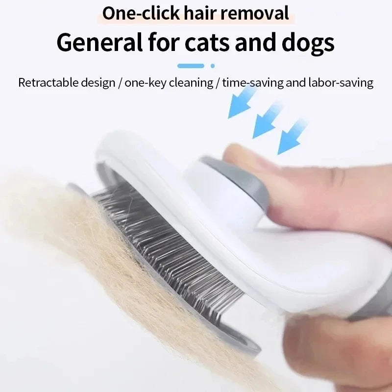 FurJoy™🐾 Self-Cleaning Pet Brush – Easy Grooming for Dogs & Cats