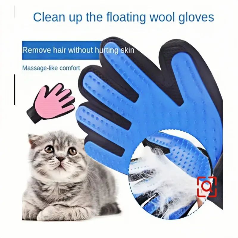 FurJoy™ 🐶🐱 Pet Grooming Glove – Remove Loose Hair & Massage Your Pet Effortlessly