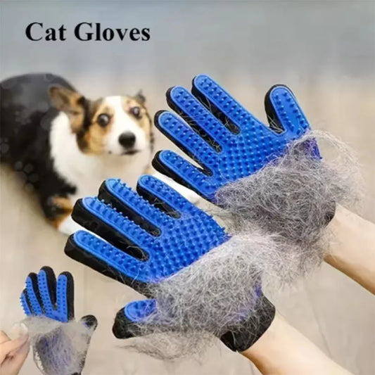 FurJoy™ 🐶🐱 Pet Grooming Glove – Remove Loose Hair & Massage Your Pet Effortlessly
